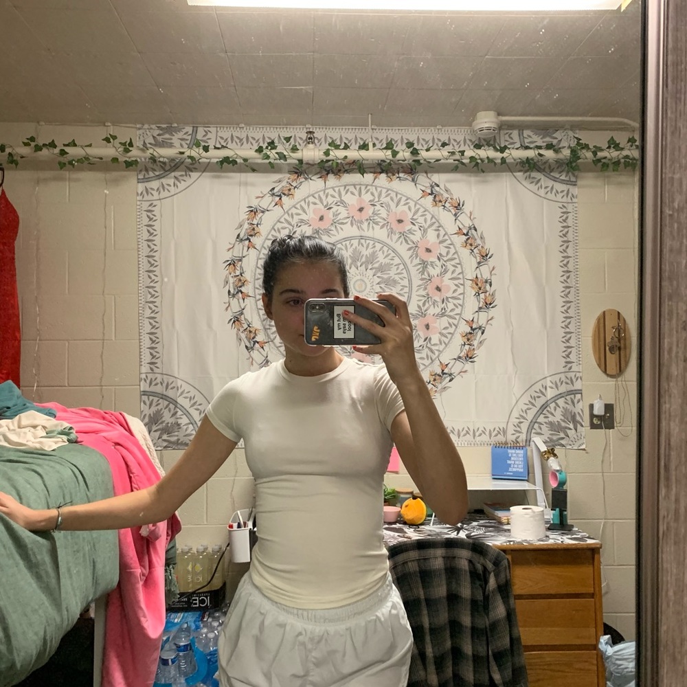 Super cute and simple shein white shirt